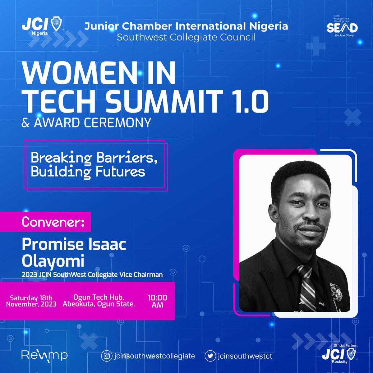thepromiseisaak's tweet photo. 🚀 Exciting opportunities await you all at the Women in Tech Summit 2023! Don't miss out! 🌐💼 #WITSummit #OpportunitiesGalore
#ViratKohli𓃵 #IndiaVsNewZealand https://t.co/FodYNDtF7B