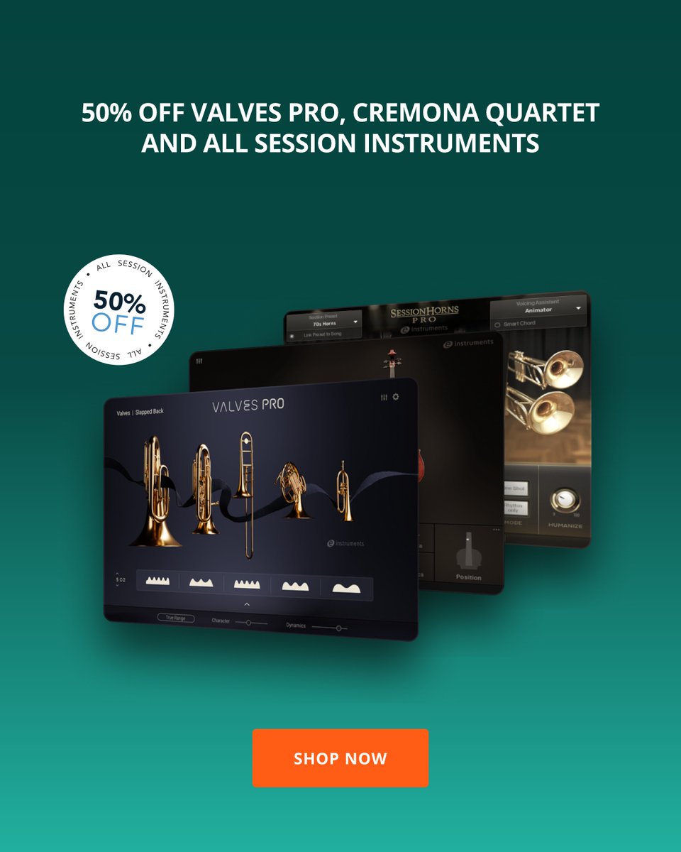 This November, our range of ultra-realistic virtual instruments is now available at an incredible 50% OFF from November 15th to the 30th. ALL UPGRADES AND IOS INSTRUMENTS INCLUDED e-instruments.com/november-sale-…