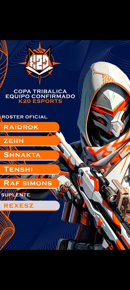 El roster de✴️ <a href="/K20_esports/">K20 E-sports</a> En la Copa tribalica - Valorant

🏡Casters House confirmada.

💯190 USD a repartir, premios actualizados a valor durante el desarrollo del evento

🔥 Más info al DM🪬