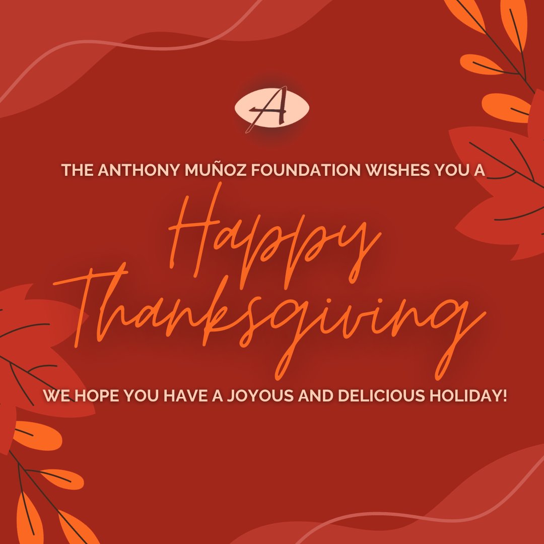 MunozFoundation's tweet photo. This Thanksgiving, we're filled with gratitude for our volunteers, #AMFPartners, program kids & schools, and #AMFInterns for helping us to make an #ImpactforEternity!
The Foundation wishes you a day filled with love, laughter, and a table surrounded by cherished loved ones.🍂🦃 https://t.co/UO24edMqb2