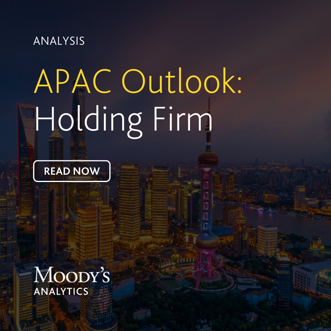 The #AsiaPacificEconomy is steady, with glimmers of improvement among tech-related sectors as trade holds up. The outlook remains positive but still modest until 2nd half of 2024. Read our latest analysis: ma.moodys.com/rs/961-KCJ-308…