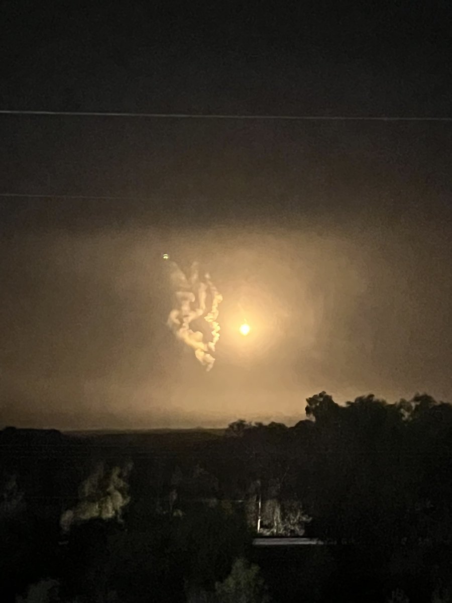 Flares over Gaza