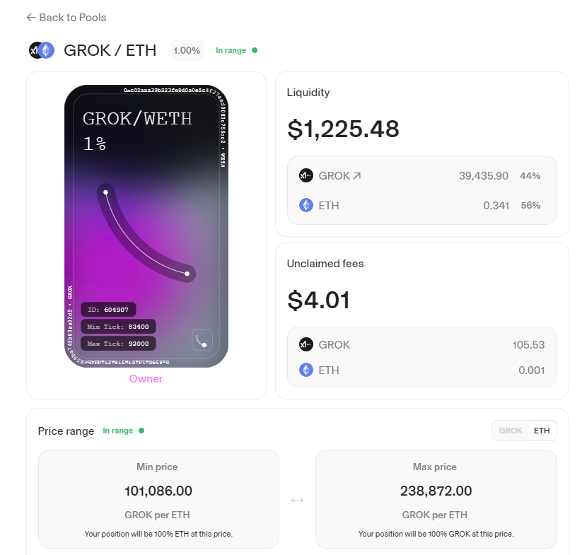 potter_benis's tweet photo. Im sooo bullish on $XBC that I had to make an ENS with my XBC wallet. 

Yesterday I said the team wants to code an other possibility to make money out of the V3 pools. 

Today they have delivered. Coding, testing, verified on @etherscan in less than 48h. No copy&paste shit.

They have named the new individual pool Hen_House_Hustle. With these pools XBC holders are able to burn XBC tokens to collect the farmed fees of V3. 
I was able to collect the fees of $GROK and #Ethereum from the pool via web3 on etherscan. Fortunately the team wants to deliver an dApp to make it easier for the degens and lazy people. 
https://t.co/EBwPZXzgfW

I have burned 751 XBC worth 10$ to collect 47$ in total. Because of high gas I had to pay 19$ gas. Still a small profit and a moonbag of @elonmusk Grok. 

Check the 1d-chart of @xbcfund and become a farmer.