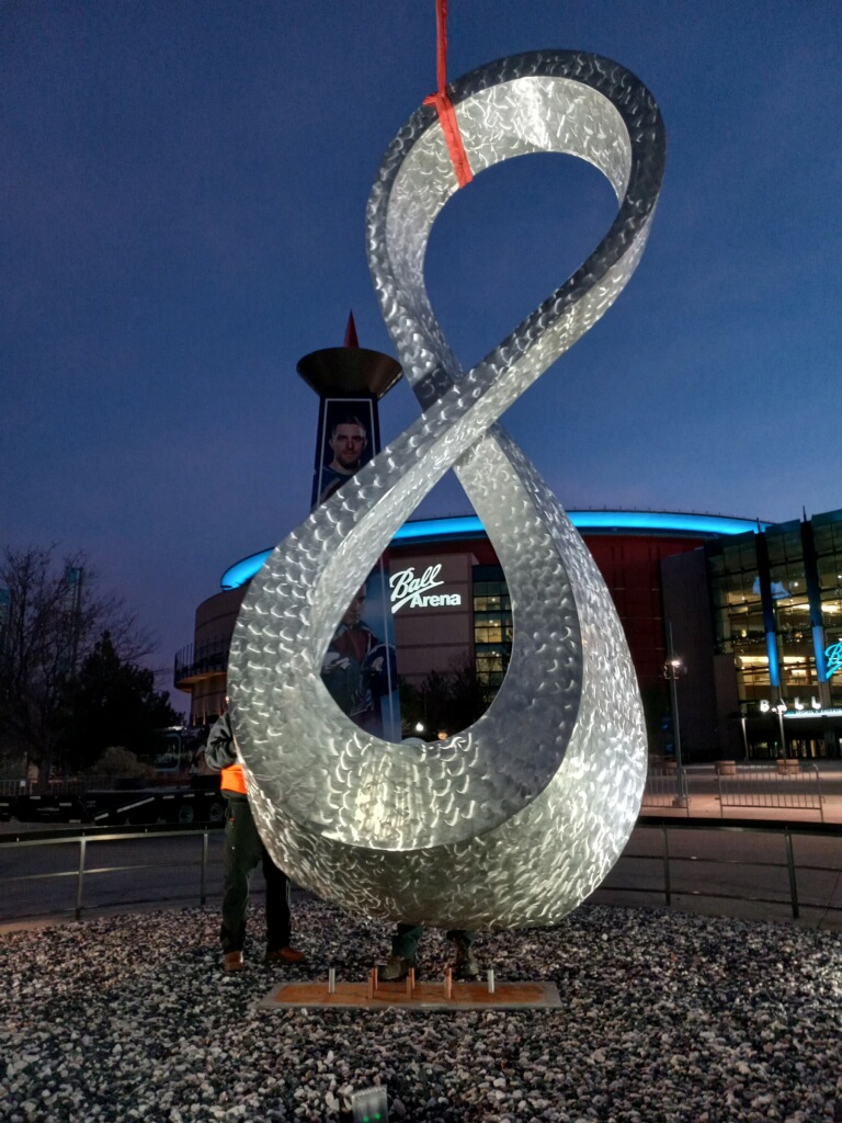 Today, in partnership w/ @BallCorpHQ , we installed an infinity symbol monument representative of aluminum's infinitely recyclable quality & our continued commitment to making sports and entertainment more sustainable one beverage at a time.