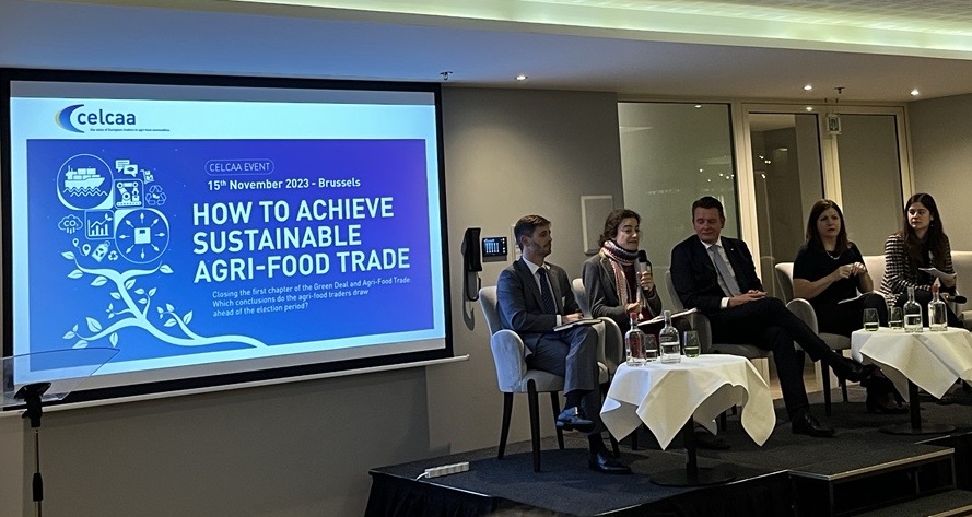 Busy day today 😃 Now we're at the @celcaa event on “How to achieve sustainable agri-food trade” With food availability, affordability, and security on the table again due to climate change and geopolitical conflicts, this should be an interesting discussion.