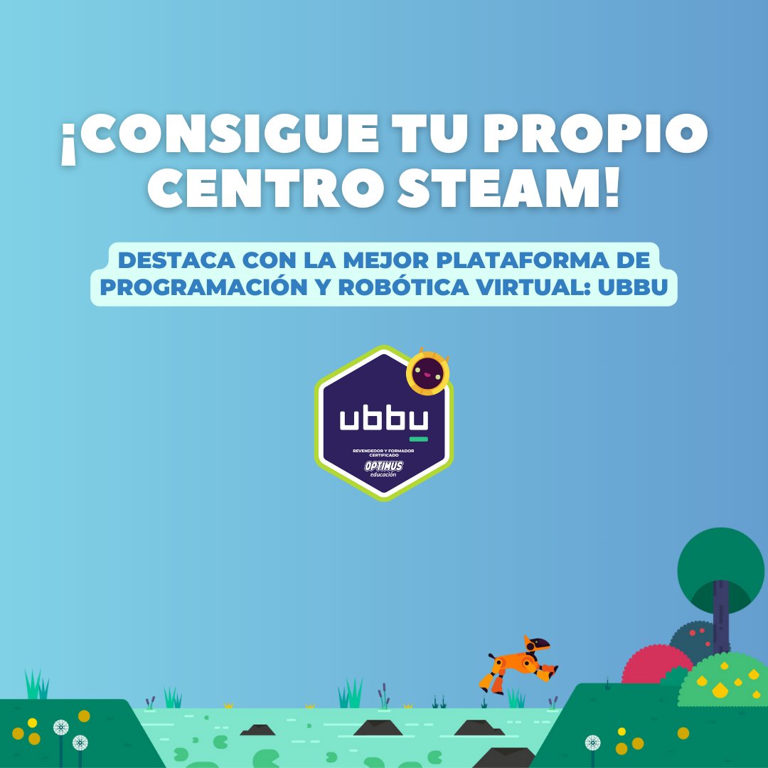 ¡Ya puedes transformar tu centro y liderar en las áreas STEAM!🚀

¡Gran noticia para los centros educativos! Prepárate para liderar en las áreas STEAM con la innovadora plataforma 𝗨𝗯𝗯𝘂👩‍💻 

¡Solicita ahora una demo! 🌟🏫 
📲 bit.ly/ubbu-optimus

#Ubbu #STEAM