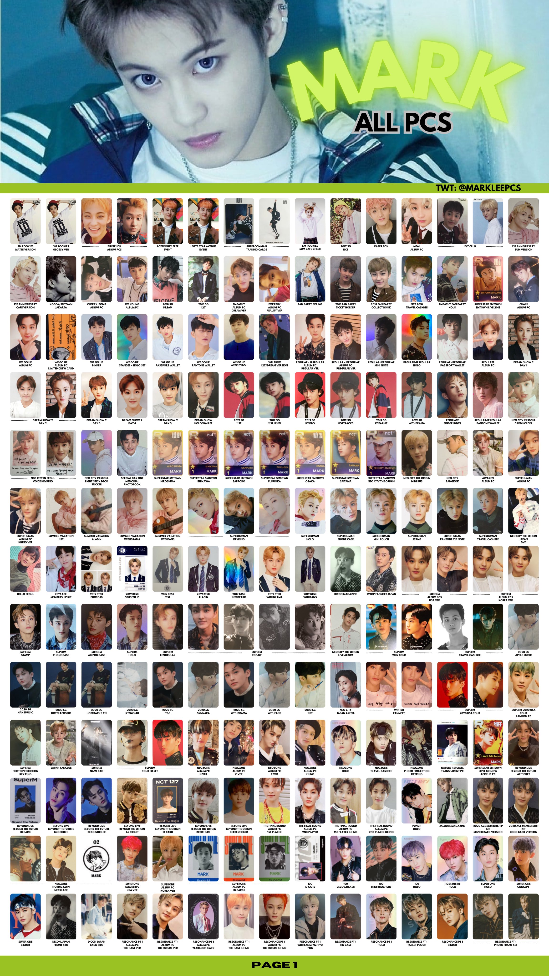 NCT マーク フォトコレクトブック コレクトブック | SMTOWN