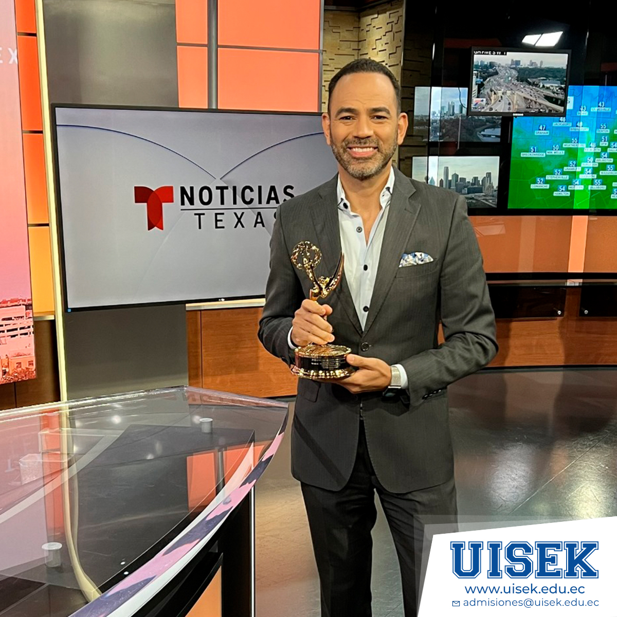 #OrgulloUISEK | Nuestro #AlumniUISEK, <a href="/CazNews/">Carlos Zapata</a>, ganó dos premios Lone Star EMMY, como conductor por el mejor noticiero de la mañana en Texas, y su primer premio en inglés por su reportaje para NBC DFW.🏆

Mira su reportaje aquí 👉 nbcdfw.com/news/local/mee…

#SerMejores
