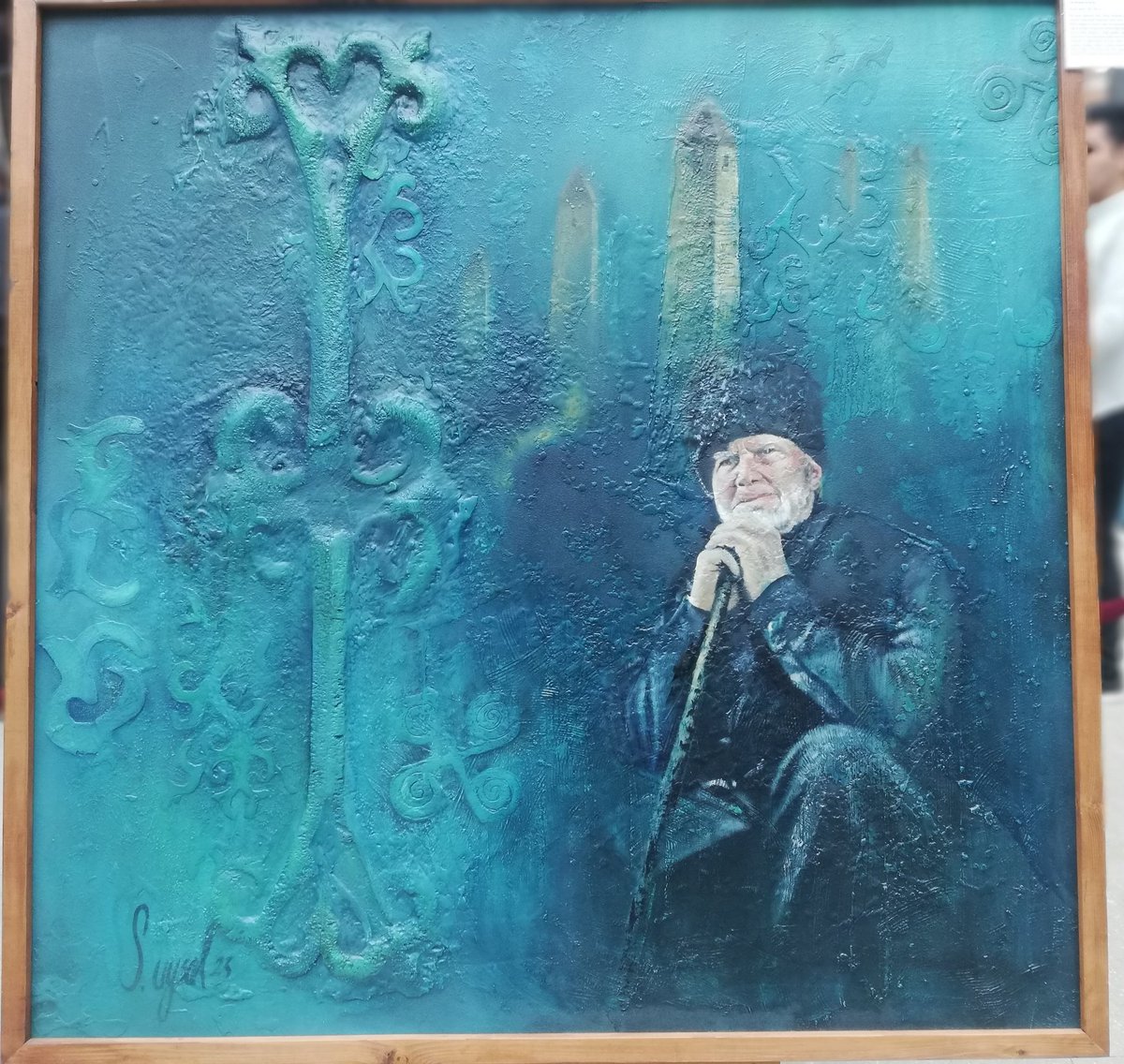 SolokhUlku's tweet photo. Çerkes Ressam Serpil Uysal'ın @birnayumeseli sürgün ve soykırımları konu aldığı resim sergisi 4 aralıkta Çorum’da. #21May1864 #UyghurGenocide #Bosnia #FreePalestine #ChechenGenocide https://t.co/N5ApnKqeaa