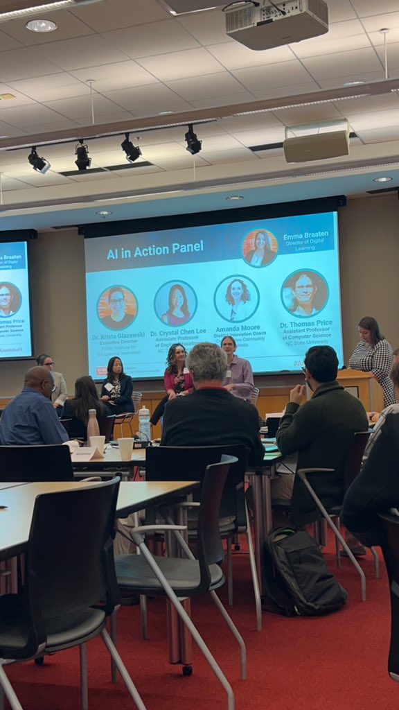Attending the Friday Institute at NC State to learn more about AI in our K-12 Schools. #JonesCountyCTE #innovativeTeaching