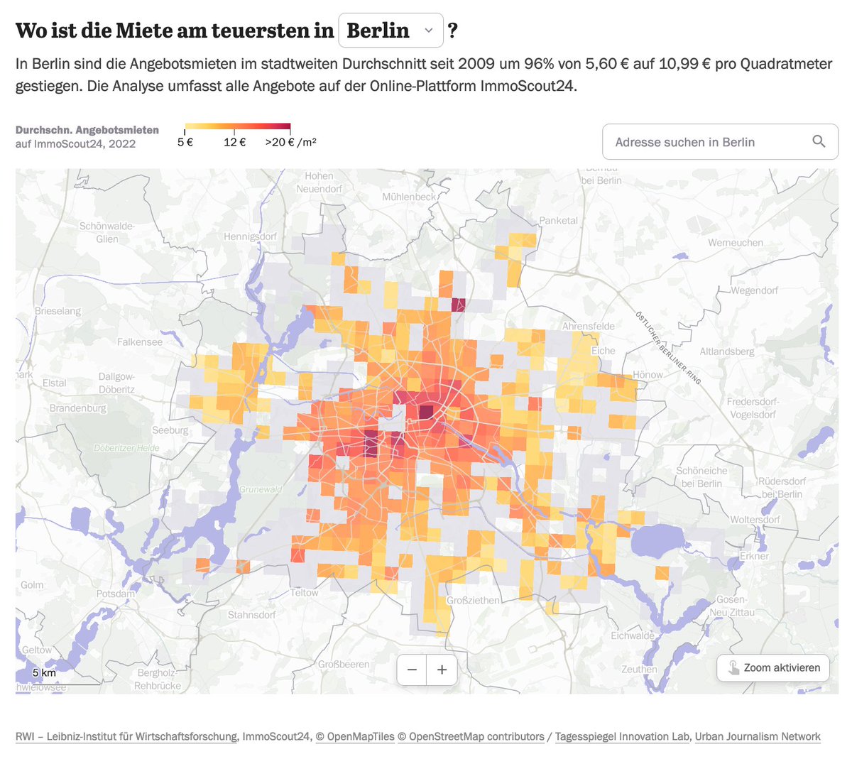 plateauton's tweet image. Um bis zu 100% sind die Mieten in deutschen Großstädten seit 2009 gestiegen, Kaufpreise sogar um bis zu 280%. Im europäischen Vergleich hat Berlin inzwischen Brüssel überholt. Das geht aus Daten des RWI Essen hervor. Wir zeigen die Ergebnisse stadtgenau. interaktiv.tagesspiegel.de/lab/mietsteige…