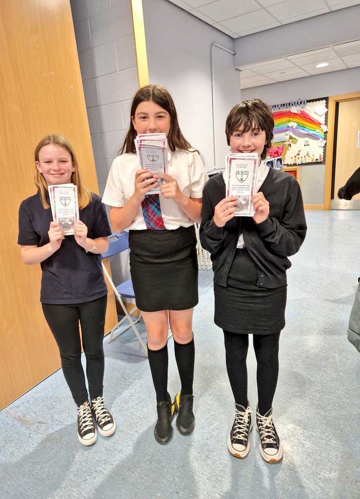 A huge well done to our S1 representatives who attended @WemyssBaySchool parents evening! They represented @invacad  very well and showcased our values and their own leadership skills!    🌟  #success  #responsibility