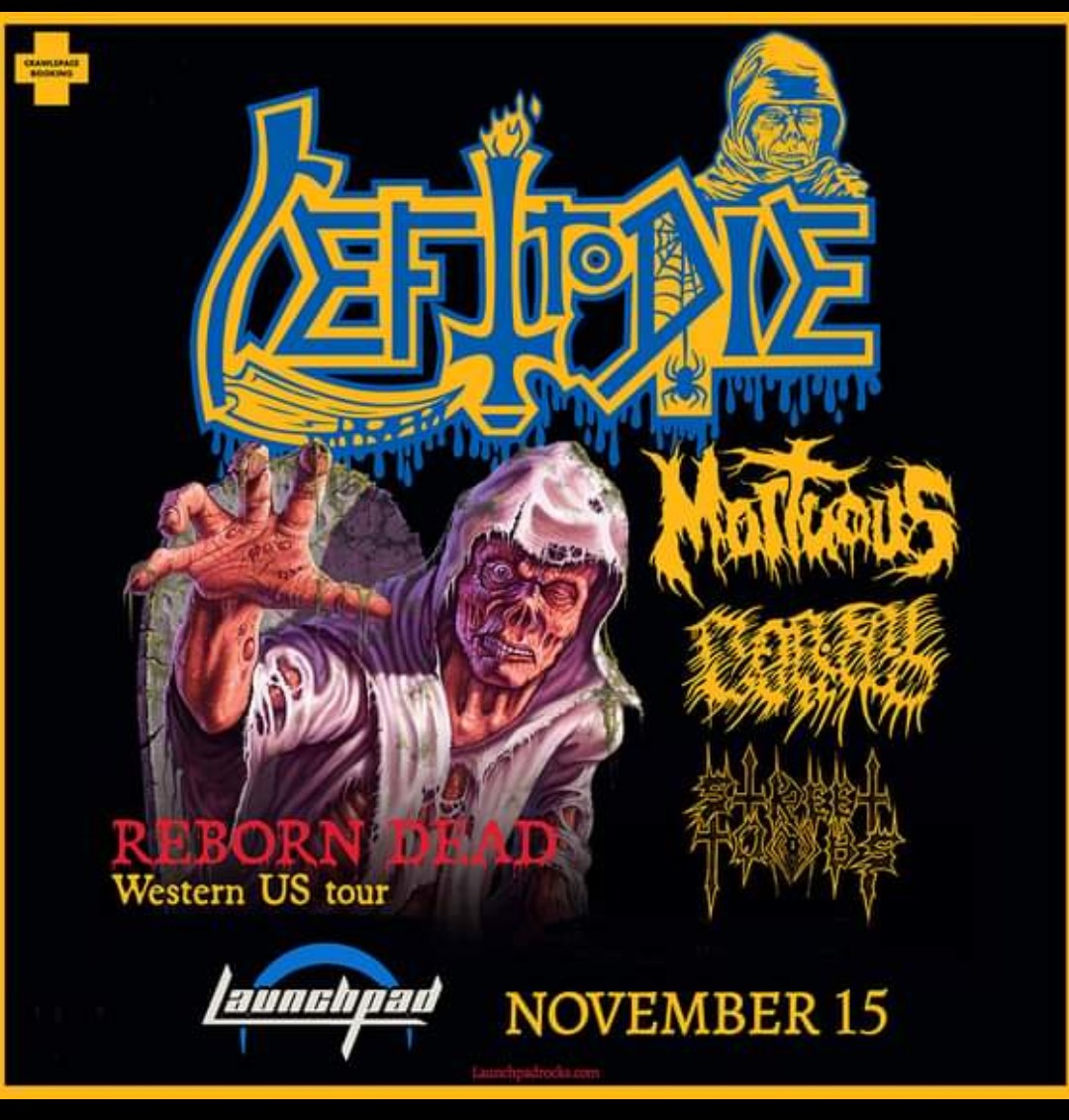 TerryButler67's tweet image. Albuquerque 🤘🏼🤘🏼🤘🏼

#Lefttodie  * #Mortuous * #Mortalwound * #Streettombs at launchpad 
Wednesday Nov 15th

Get down here and get your face blown off !!

Tickets - holdmyticket.com/event/418368