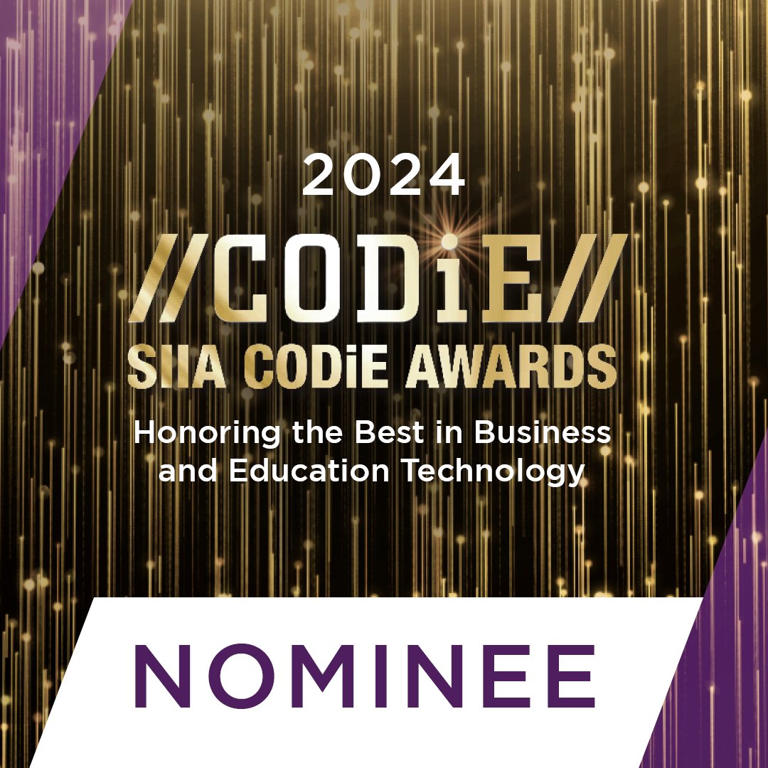ReadNaturally's tweet image. We are pleased to announce that we have been named a 2024 CODiE Award Nominee in three categories!:
🏆 Best Science of Reading Foundational Skills Solution
🏆 Best Learning Recovery Tool
🏆 Best Personalized Learning Solution
Wish us luck!
@CODiEAwards  #CODiE #EdTech