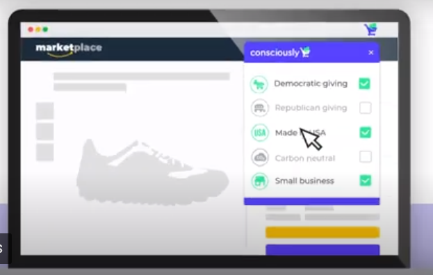 Dzinnbauer's tweet photo. Shopping on Amazon and feeling blue (or red)? There is an app for that! one-click shop according to your political convictions: https://t.co/ZbYi3Ekjqr

Another data point for the dawn of full-stack citizenship as laid out in my new paper 
https://t.co/Ruv8s6KYoB https://t.co/aGnCKfu36k