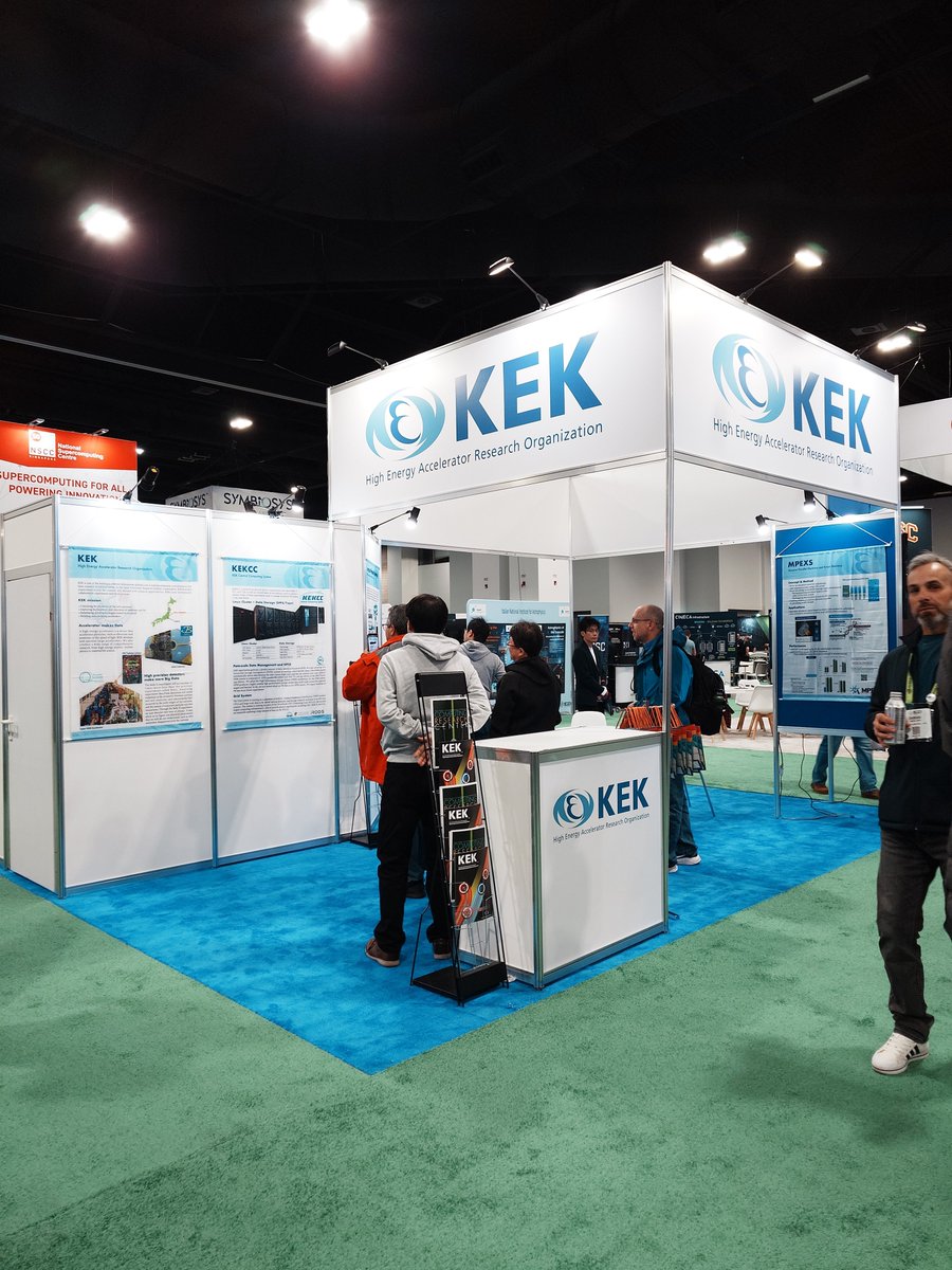 Geant4's tweet image. KEK Geant4 team is at the KEK booth, SC23, Denver, CO.