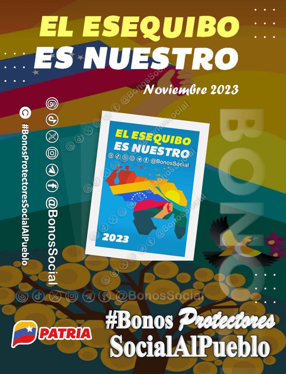 🚨 #ATENCIÓN: Continúa la entrega del #BonoElEsequiboEsNuestro a través del #SistemaPatria enviado por nuestro Pdte. <a href="/NicolasMaduro/">Nicolás Maduro</a>

✅ Monto en Bs. 160,00

<a href="/BonosSocial/">Bonos Protectores Social Al Pueblo</a>
#DefiendeElEsequibo