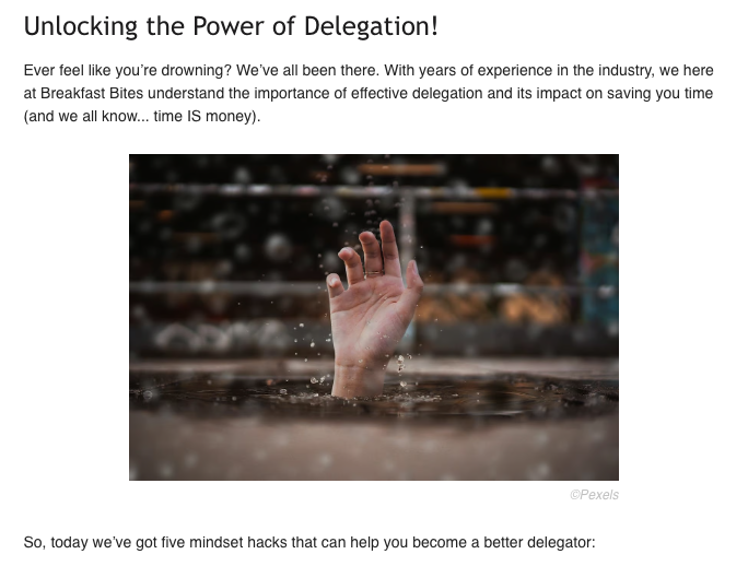 BreakfastBitez's tweet photo. 🆘 Integrators, ever feel like you’re drowning? Well, how about a little help this AM. We've got 5 mindset hacks that can help you become a better delegator https://t.co/6PlOtvZkbD (link in bio)

#avtweeps #audiovideo #hometheater #smarthome #smarthomes #cedia #totaltech23 https://t.co/xtVigpb7wJ