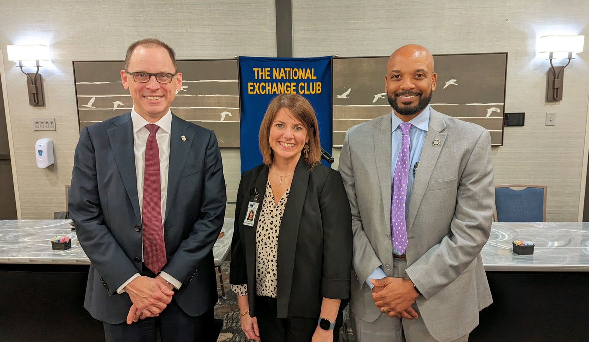 Really enjoyed speaking to the Jackson Exchange Club yesterday. And it’s always a pleasure to connect with U.S. Marshal Tyreece Miller—one of our office’s great law enforcement partners. <a href="/USMSMemphis/">U.S. Marshals Service Memphis</a>