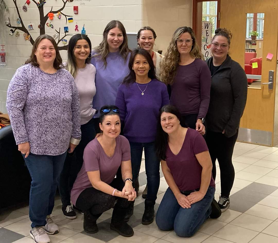 #shinethelight EA team wearing our purple here at Stoney Creek.