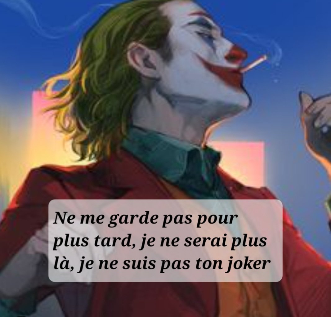 SanCork's tweet photo. #attente #solitude #joker #patience #option

💫S.K CoRk💫 https://t.co/mJsSXlgdlz