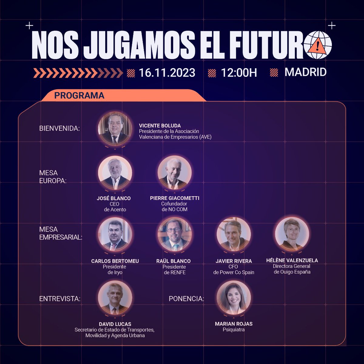 Corredor_Med's tweet photo. 🚄 Mañana celebraremos en #Madrid nuestro Acto Empresarial por el Corredor Mediterráneo, la cita anual más importante para reclamar esta infraestructura tan valiosa.

👷🚧 También conoceremos el Segundo Chequeo Semestral de las Obras. 

El programa aquí 🔗 https://t.co/Xkf30XVstq https://t.co/0v8NoHcfH0