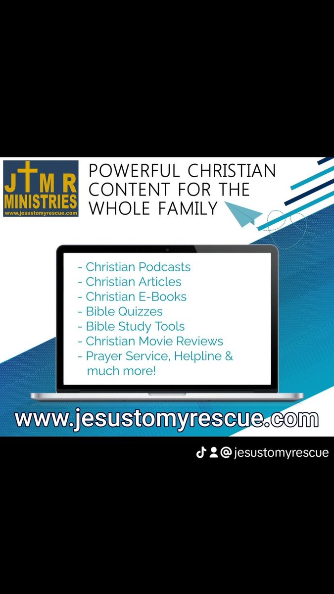 jesustomyrescue's tweet image. Visit our website now from any device at jesustomyrescue.com.

#christian #christianity #christiancontent #christianarticles #christianebooks #podcast #podcasts #christianpodcasts #ebooks #articles #bible #thebible #biblequizzes #christianmovies #prayer #pray #helpline