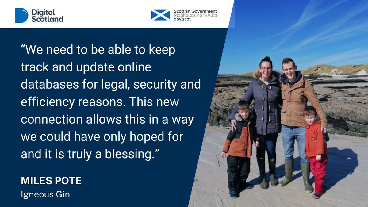 Digital Connectivity Scotland (@digconnectscot) on Twitter photo The #S4GI mast in the Ardnamurchan peninsula - mainland Britain’s most westerly point - is a game changer for residents and businesses in this part of the Highlands.
Miles & his family are delighted to have access to 4G as they start their own distillery business <a href="/IgneousGin/">IgneousGin</a> 👇 The #S4GI mast in the Ardnamurchan peninsula - mainland Britain’s most westerly point - is a game changer for residents and businesses in this part of the Highlands.
Miles & his family are delighted to have access to 4G as they start their own distillery business <a href="/IgneousGin/">IgneousGin</a> 👇