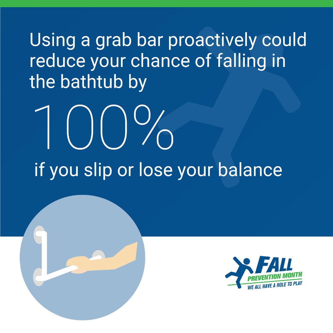 MMatusekRealtor's tweet photo. Make your home safer by installing grab bars in the bathroom. Learn how to prevent falls at
https://t.co/FgRb2YyI9c #FallPreventionMonthCA https://t.co/10usxcqeYG