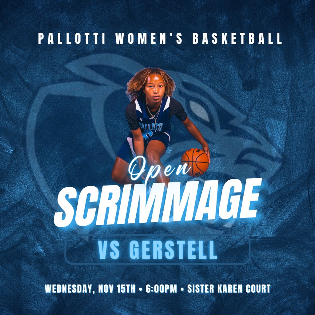 PallottiWBB's tweet image. 𝐈𝐓’𝐒 𝐆𝐀𝐌𝐄 𝐃𝐀𝐘!! We’re in action tonight in a scrimmage vs. Gerstell. Come get an early look at your Panthers tonight on Sister Karen Court! Tipoff is 6:00pm! #PantherPride | #TheSVPWay