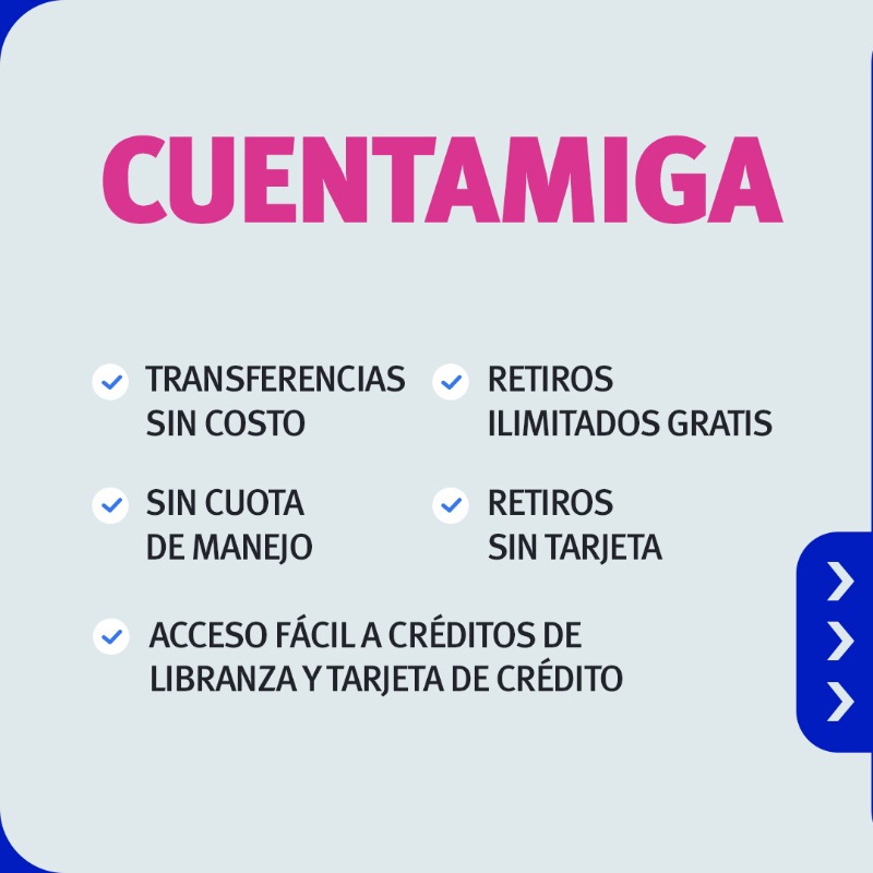 bancocajasocial's tweet photo. Una cuenta ágil que lo acompaña en todo momento. Cuentamiga Digital de Banco Caja Social. Retiros ilimitados, transferencias y transacciones sin costo, bolsillo digital de ahorro y más. Ábrala en minutos ¡Haga las cosas más fáciles!