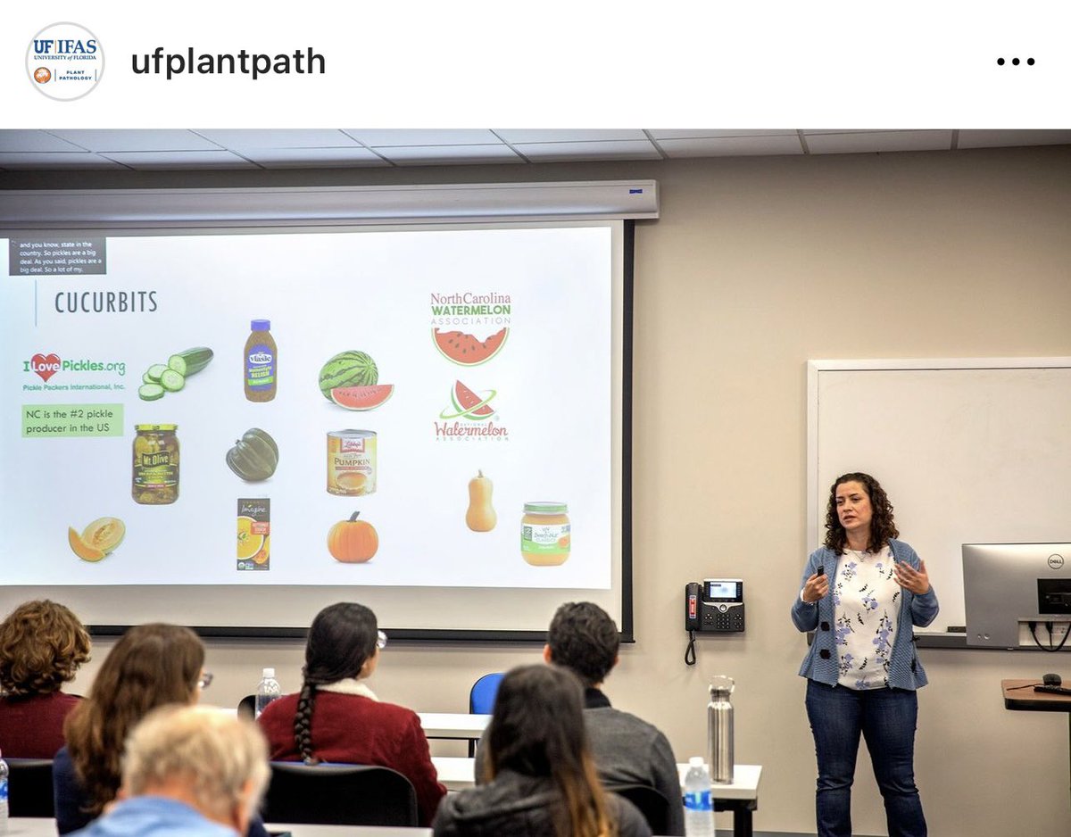 Thank you, <a href="/LinaQuesadaO/">Lina Quesada</a>, from <a href="/NCSU_DEPP/">NCSU Entomology & Plant Pathology</a>, for sharing with us <a href="/UFPlantPath/">UF/IFAS Plant Pathology Department</a> your work and your incredible path in academia and life. It was a wonderful time, and we really appreciate all your experience and advice. You are a great coach.