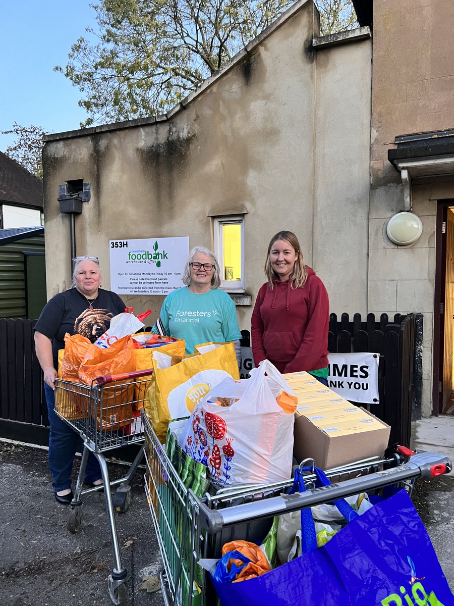 This is just one of four deliveries of donations from @weareforesters brought in by @SylviaGoodfell3 and her daughter. Not only have they donated, but they've been careful to donate the items that we most need which is amazing. Thank you!