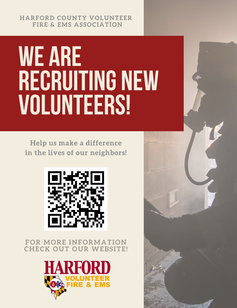 Becoming a volunteer is a serious commitment — but we ensure it's as flexible as possible to fit in with and work around your day-to-day life. Contact our Recruitment team today: firedept.link/Serious_and_Fl… #harfordvolunteer #harfordvols #harford