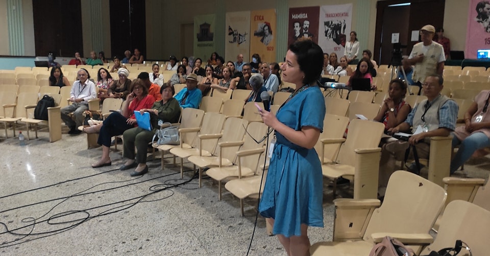 Cuba_CIPS's tweet photo. 🗣️ Momento de interesante debate durante la conferencia "Juventudes latinoamericanas y caribeñas en medio de la desigualdad: una lectura desde la ciudadania, los activamos y las producción cultural".
#SimposioInternacionalCips #CIPS #aniversario40 #sociología #Activismos https://t.co/a6p7BuwkAg