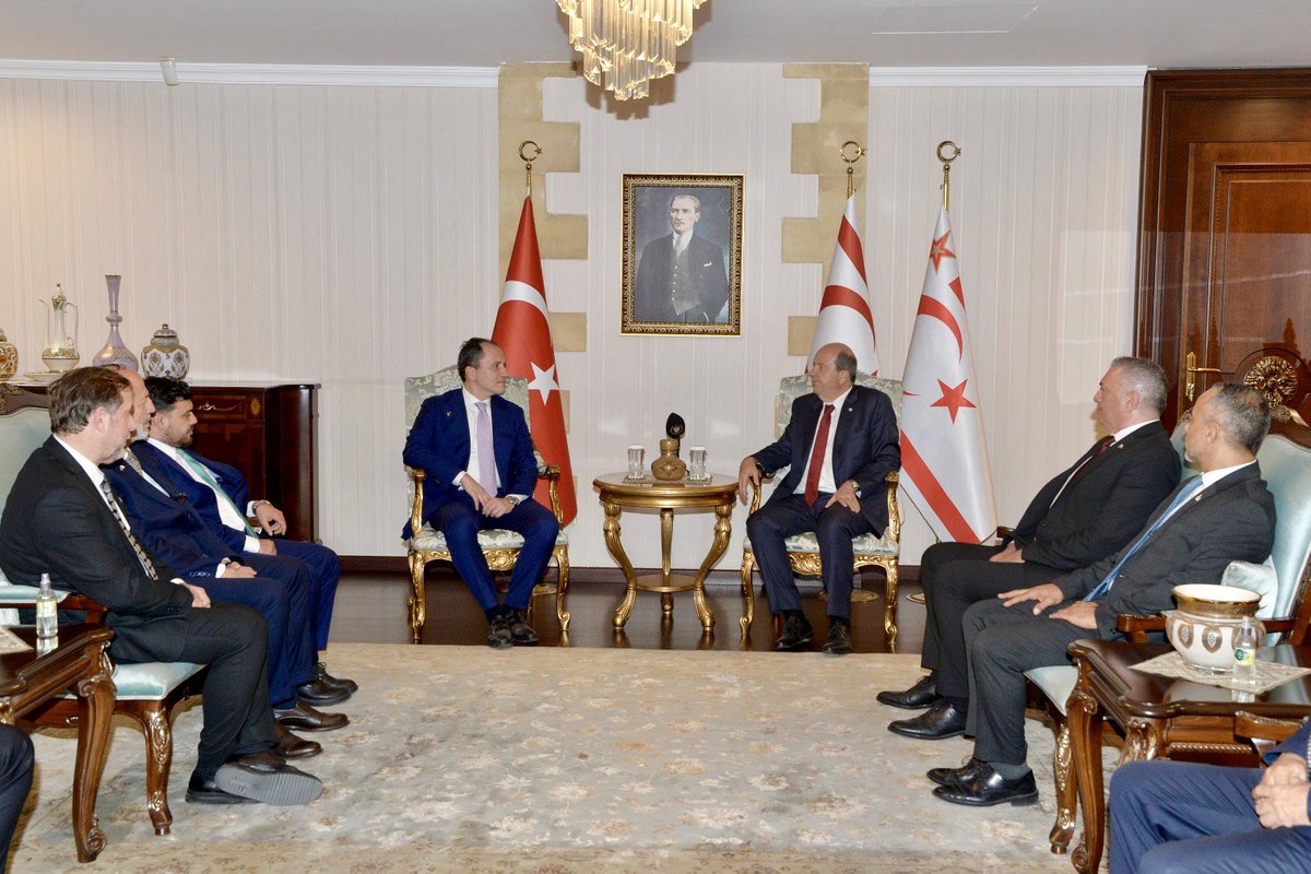 Genel Başkanımız Dr. Fatih Erbakan, KKTC Cumhurbaşkanı Sn. Ersin Tatarı ziyaret etti.