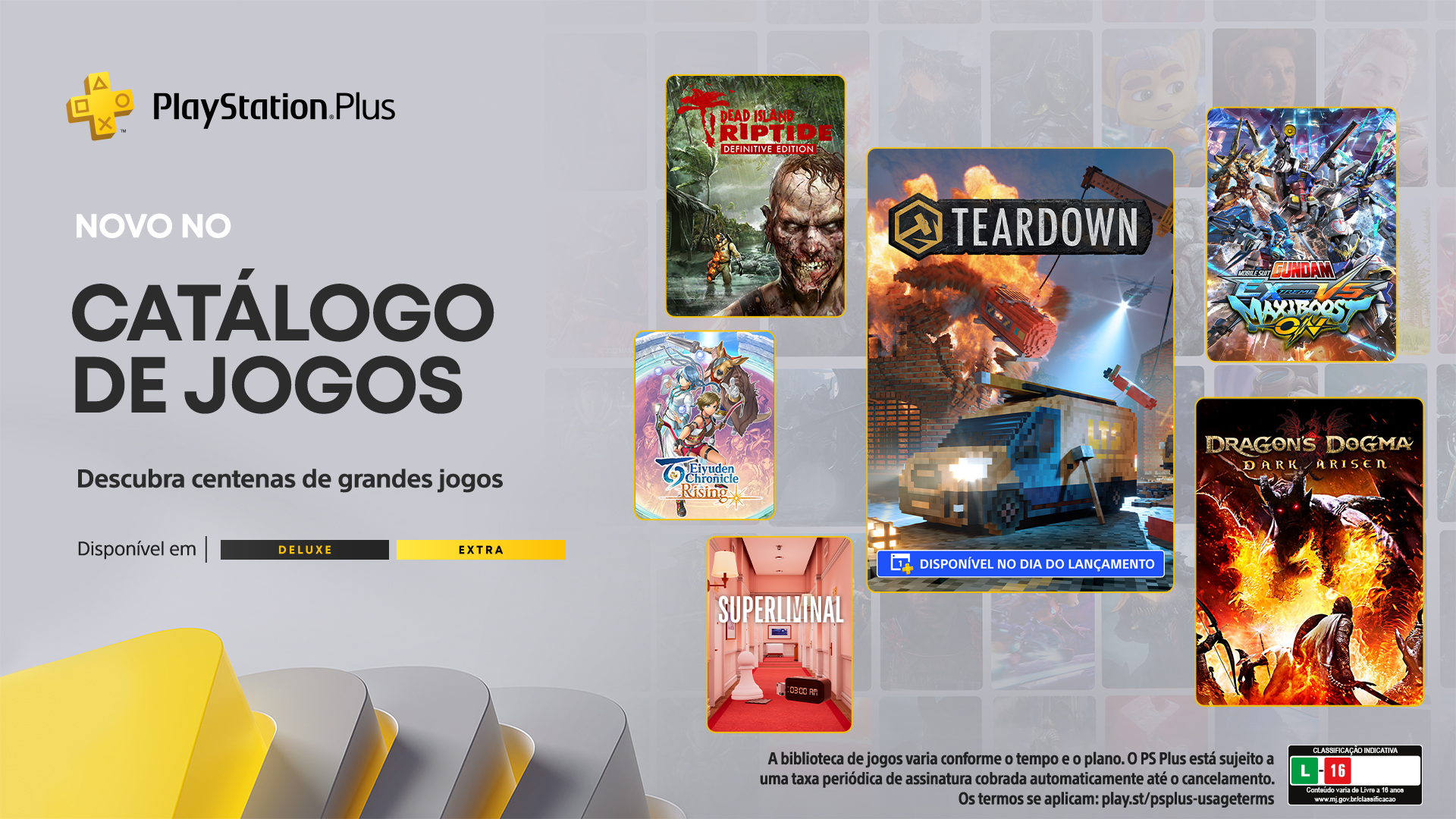 Sony confirma os jogos grátis da PS Plus Extra e Deluxe de novembro de 2023
