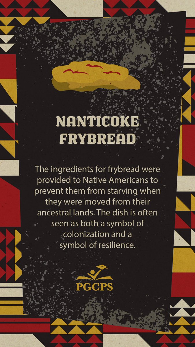 pgcps's tweet photo. For #IndigenousPeoplesMonth we celebrate the contributions of Native American and Indigenous communities, especially those right here in Maryland.

Check out this recipe for Nanticoke Fry Bread, a tradition embodying the spirit of resilience that has defined Native communities! https://t.co/DbDwNqQkZS