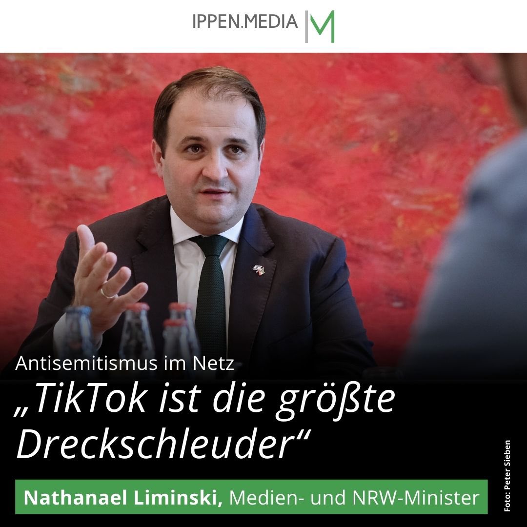 Medienanstalten beobachten eine enorme Zunahme von antisemitischen Posts. <a href="/n_liminski/">Nathanael Liminski</a> nennt konkrete Zahlen und sagt: „Das ist nur die Spitze des Eisbergs.“ ➡️ fr.de/-92675944.html