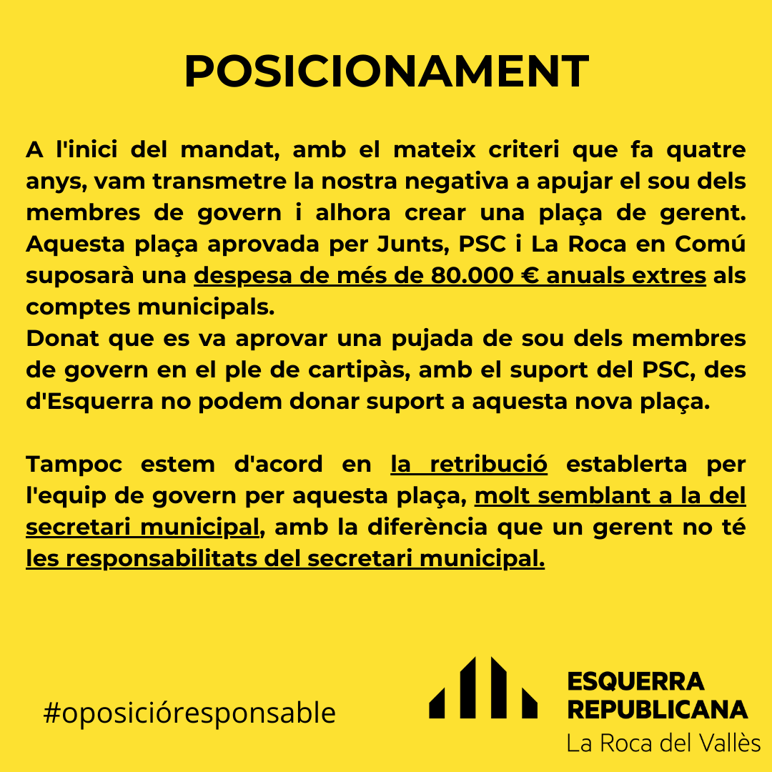 ERC La Roca del Vallès tweet media