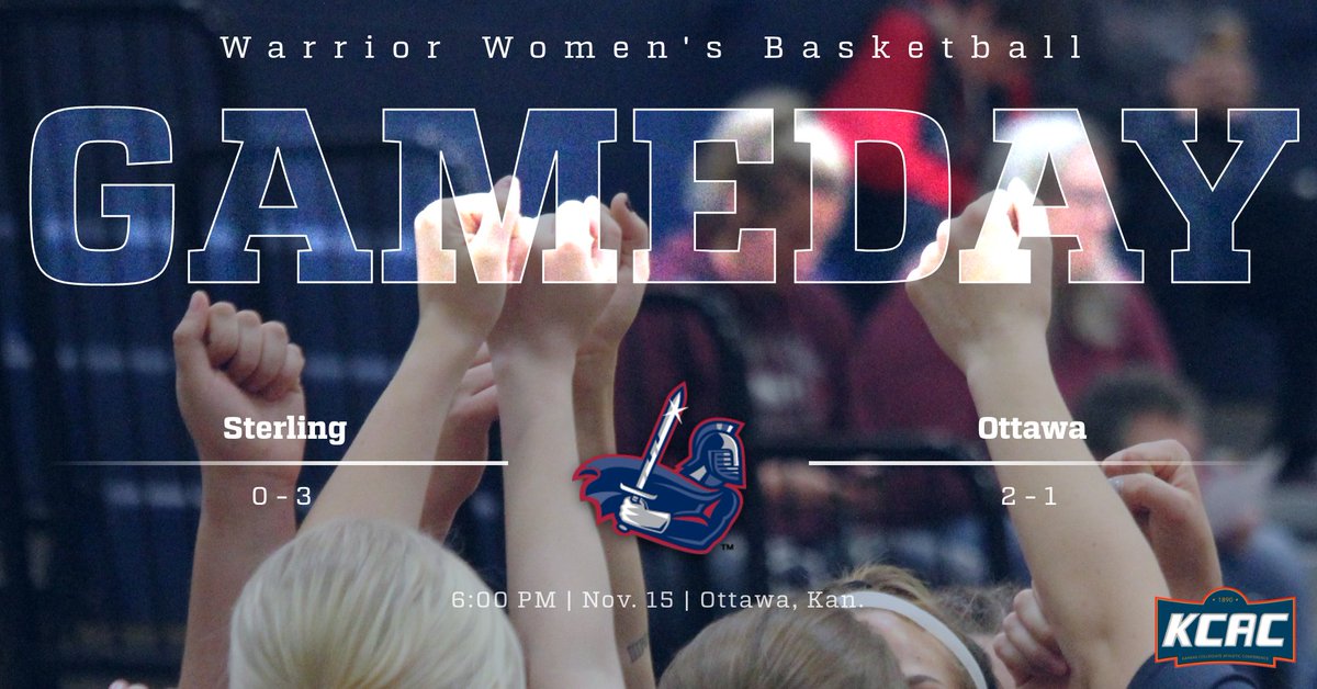 It's GAMEDAY!! The conference season begins tonight!! <a href="/SCWarriorWBB/">Sterling College Women’s Basketball</a> takes on the Ottawa Braves on the road!!
#SwordsUp #WeWill 
⏰6 PM
📍Ottawa, Kan.
📊scwarriors.com/links/he4z8h
🎥scwarriors.com/links/i265bm