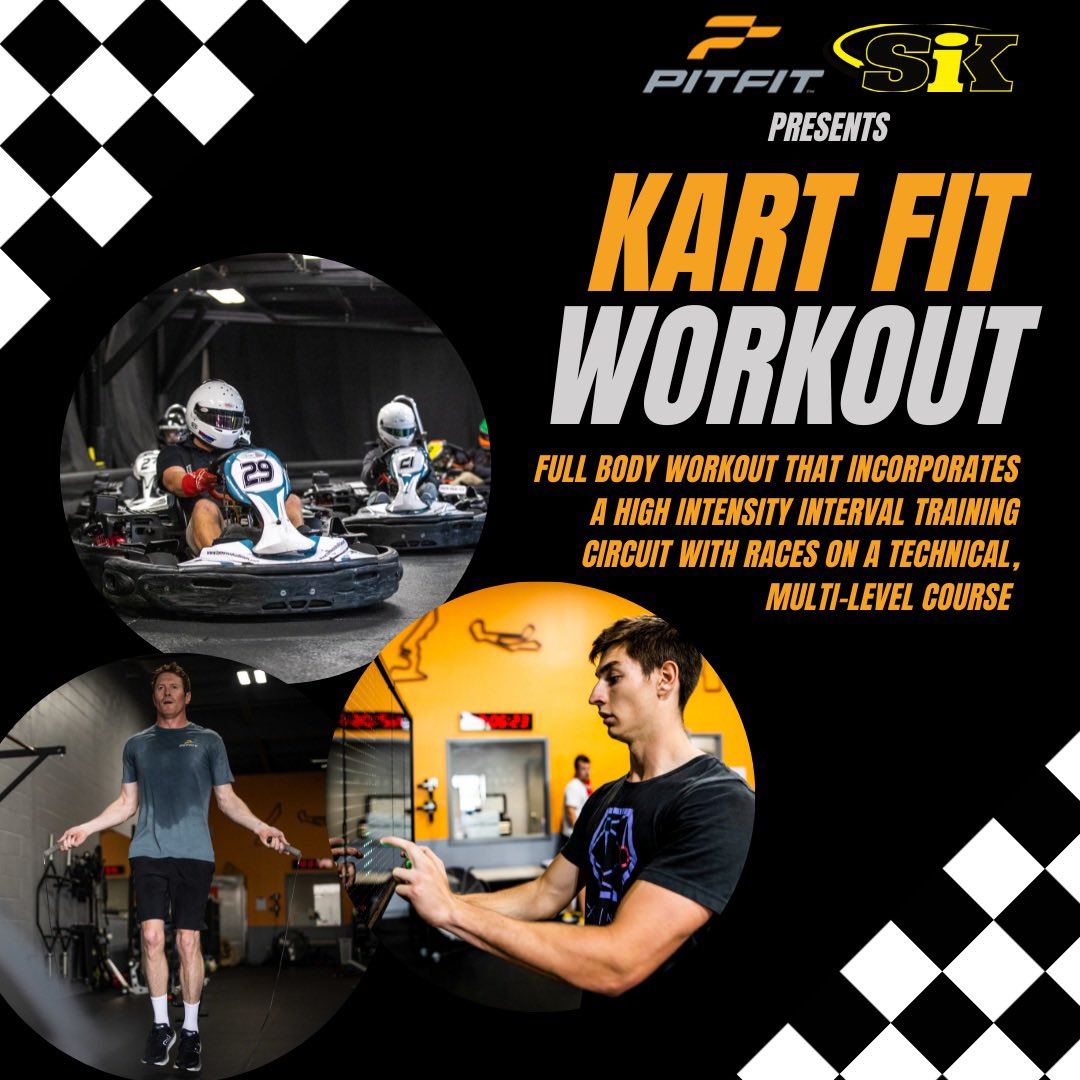 Kart Fit is back! Next session is Saturday, December 9 at 11am! Join us for this exciting blend of fitness training and karting at @SIKarting . Our first session in early November was a big success.! Click this link to sign up pitfit.com/kart-fit/