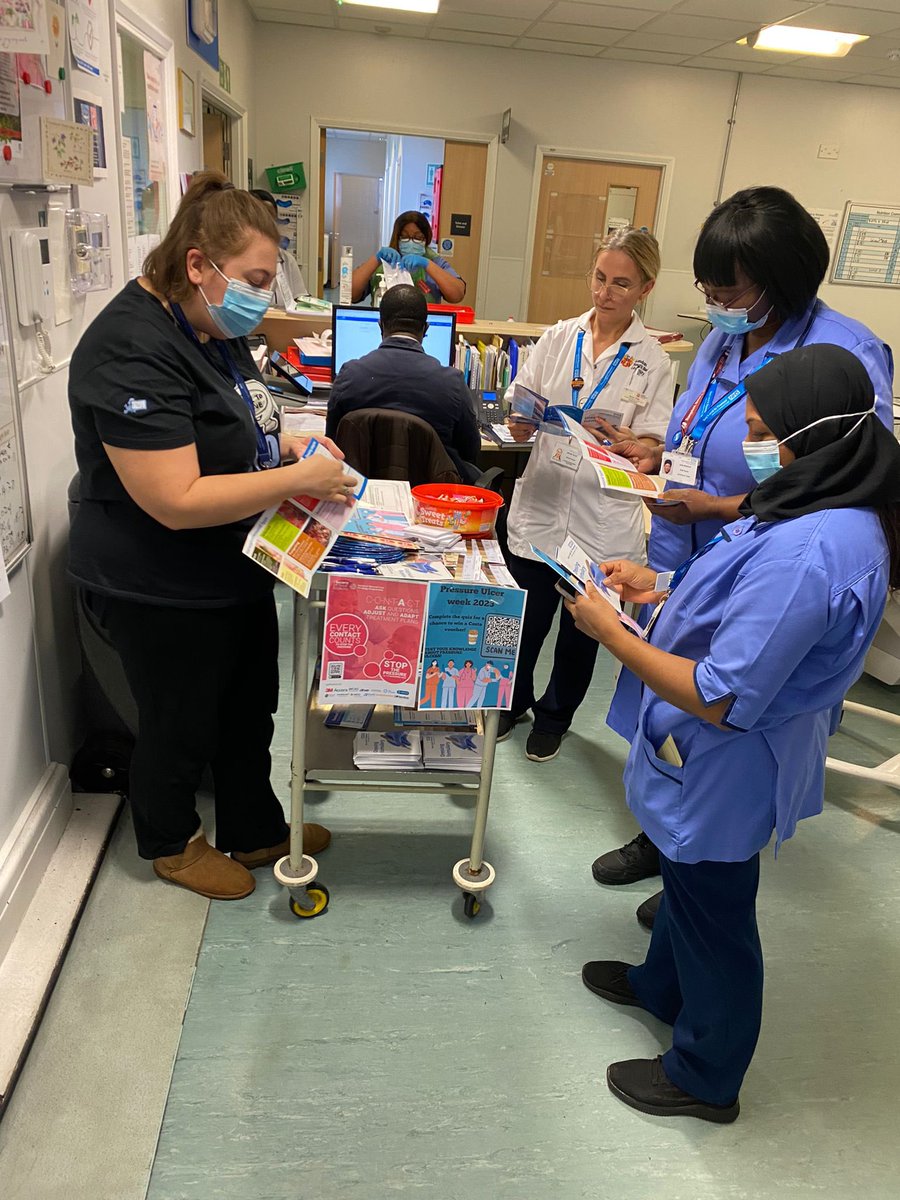 Nav_FlenHealth's tweet photo. #StopThePressureWeek continued today at Guy’s Hospital, supporting the lovely TVNs Sinéad and Issey with their trolley dash through the wards. A great afternoon learning about pressure ulcer prevention and documentation! #everycontactcounts #stopthepressure #flaminal https://t.co/PQbTu3xZnu