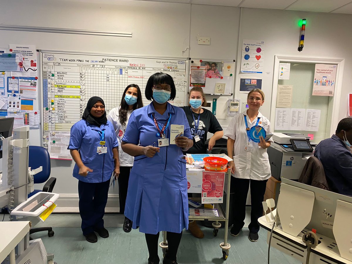Nav_FlenHealth's tweet photo. #StopThePressureWeek continued today at Guy’s Hospital, supporting the lovely TVNs Sinéad and Issey with their trolley dash through the wards. A great afternoon learning about pressure ulcer prevention and documentation! #everycontactcounts #stopthepressure #flaminal https://t.co/PQbTu3xZnu