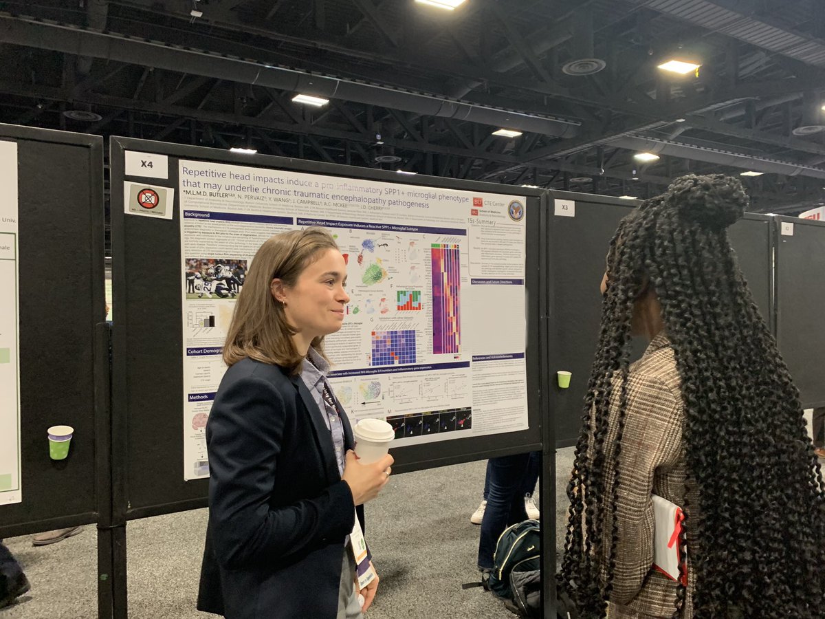 mo_but's tweet photo. Back from SfN inspired by all the amazing new advances in glial biology and neurodegeneration! 🧠🧠

Thanks to all who stopped by my poster and to @_BrightFocus for their generous travel support. https://t.co/MMdVZHWT8c