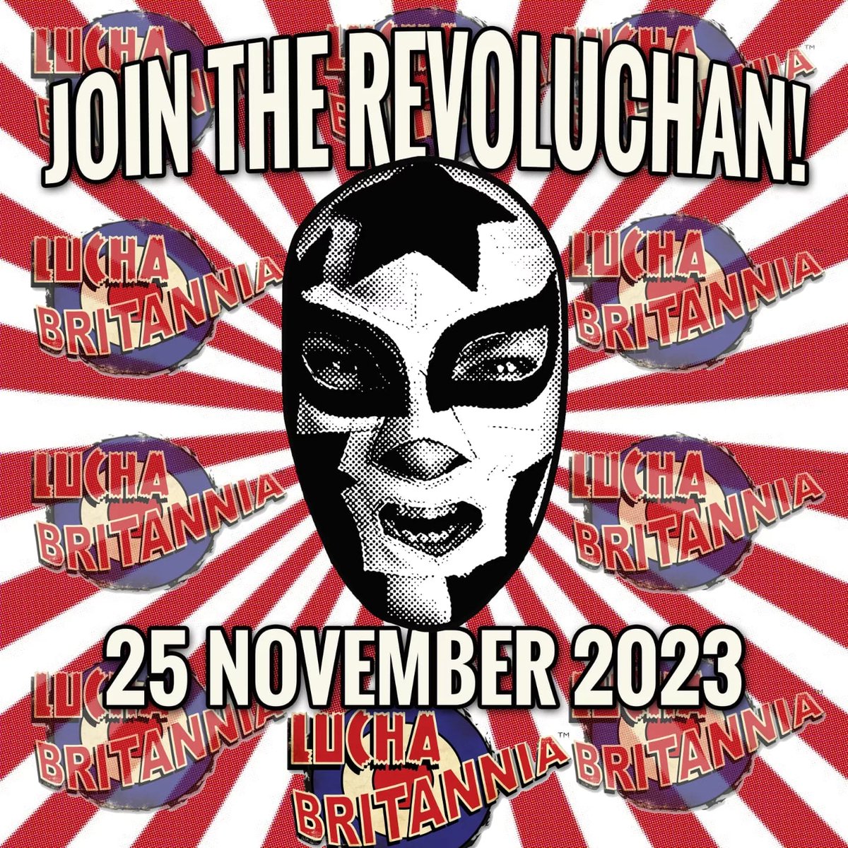 The party is ON &amp; its time 4 U, ya friends &amp; ya coworkers to join the Lucha Britannia REVOLUCHAN! Sat 25 Nov 
4 a preXmas party night that will go down in history! #luchabritannia #thisisluchatown #bestshowintown #revoluchan #officeparty #xmasparty
wegottickets.com/event/598276/