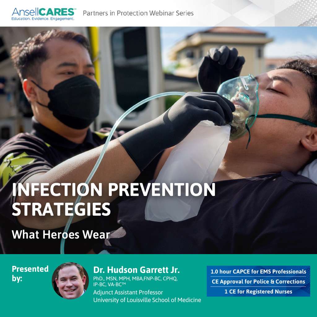 Watch Dr. Hudson Garett discuss how to prevent infections, best practices for hand hygiene, environmental cleaning, instrument reprocessing, and PPE use.

Get Your Credits Today:  bit.ly/45C0fGr 

#AnsellProtects #InfectionPevention #LawandCorrections