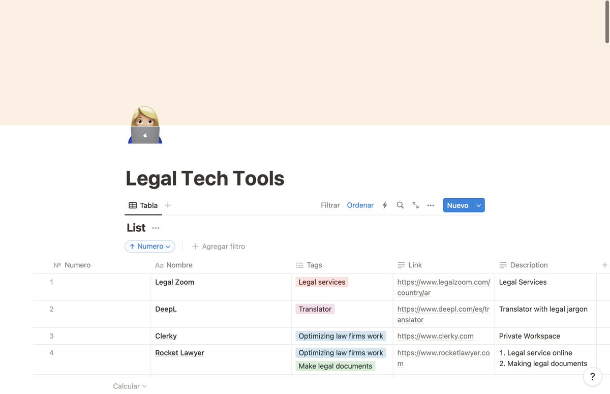 meryfiorentini_'s tweet image. LEGAL TECH | 👩🏼‍💻

Les dejo una lista de herramientas Legal Tech que están revolucionando el mundo legal 👩🏼‍⚖️

Desde gestión de documentos hasta automatización, ¡sigamos a transformando la práctica legal!

Espero que les sea util para agilizar y efectivizar su trabajo 🥰

¡Cualquier…