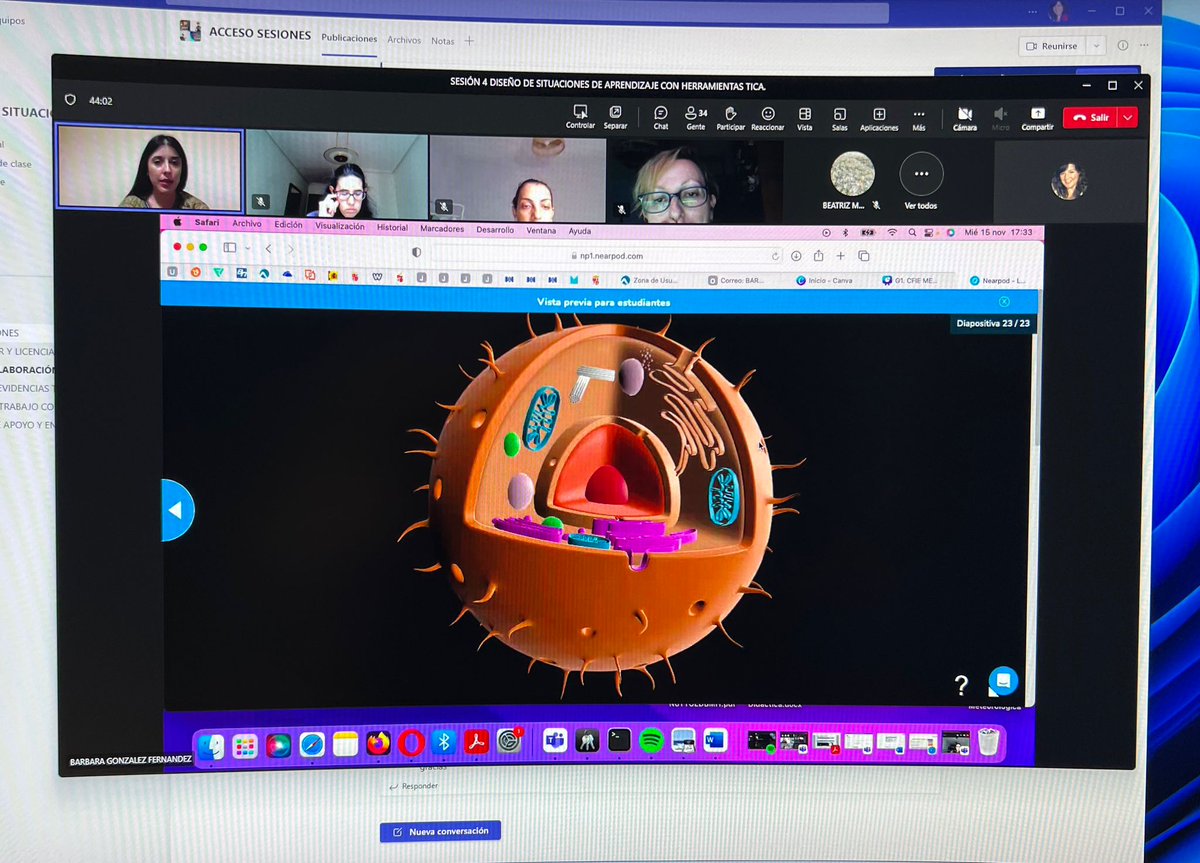 cfiemiranda's tweet photo. 👩🏻‍💻 Cuarta y última sesión del curso 'Diseño de situaciones de aprendizaje con herramientas TICA' con @KleinBarbaraa

📑 Hoy nos centramos en el proceso de evaluación y la aplicación NearPod

#tiCyL
#formaciónCyL https://t.co/ZnPTa3fCyS