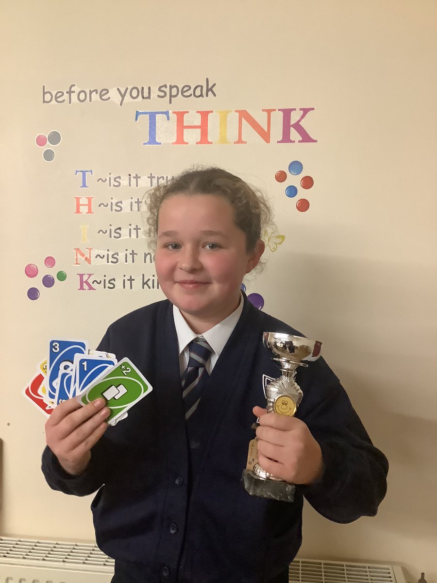 OLOLExtended's tweet photo. We enjoyed participating in the weekly Uno challenge at KS2.  Well done to our first winner.
#MakeADifference https://t.co/U071Ao6MAT